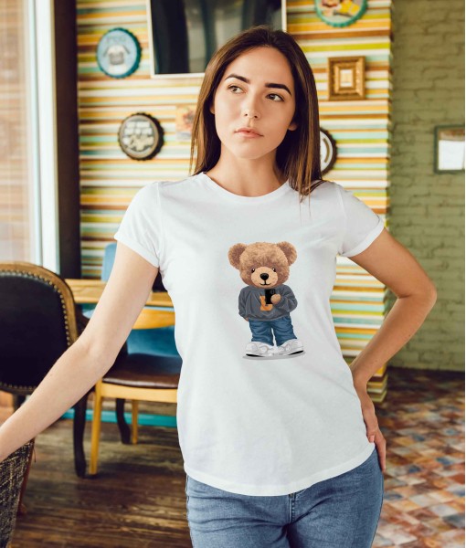 Дамска тениска с щампа Мечета CuteBear